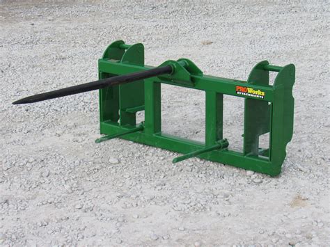 john deere skid steer bale spear|bale spear for skid loader.